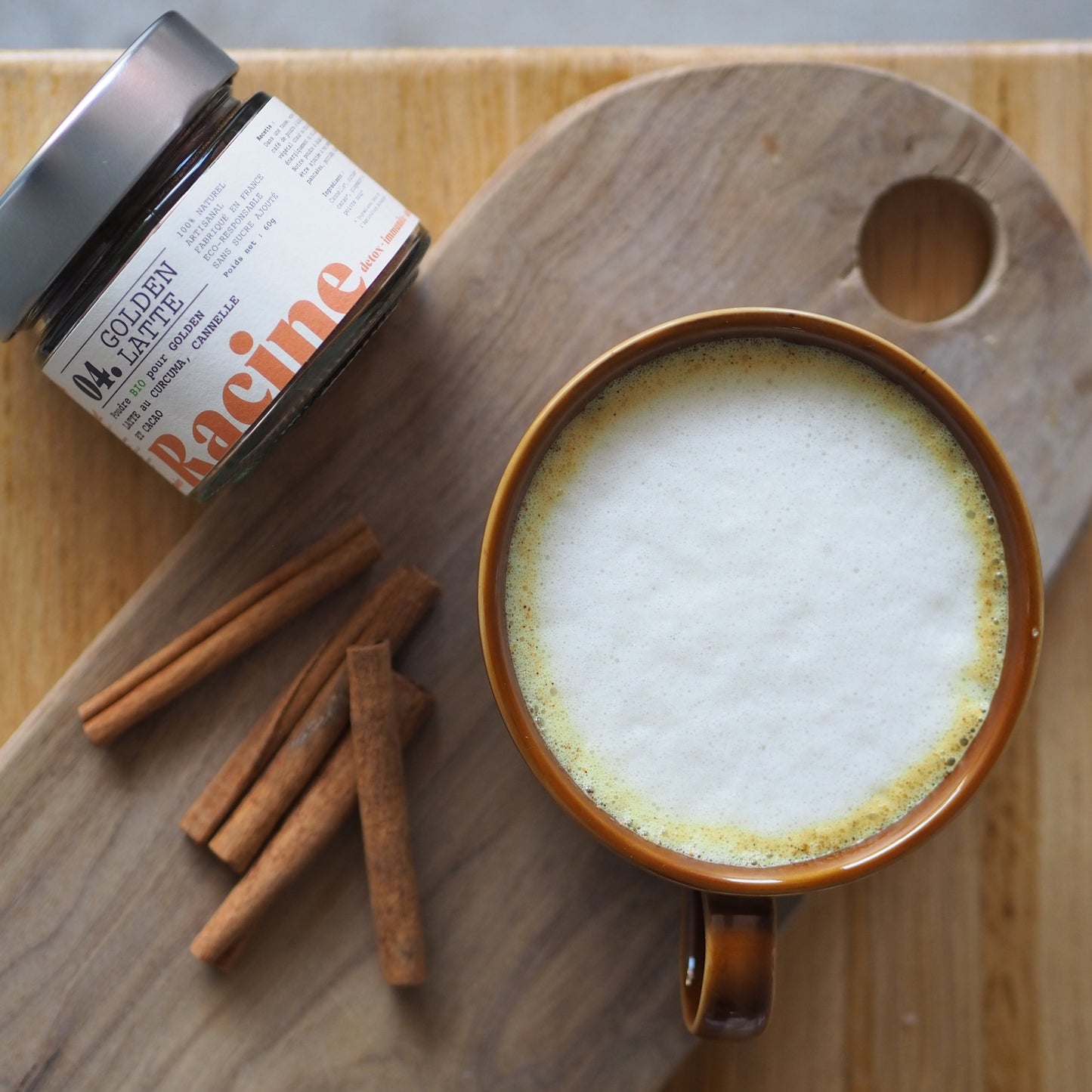 Poudre pour Golden Latte Bio au curcuma