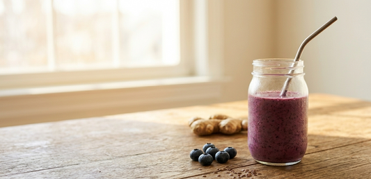 smoothie anti-inflammatoire, smoothie santé, boisson anti-inflammatoire, recette smoothie détox, smoothie antioxydant, smoothie gingembre, smoothie fruits rouges, smoothie vert santé, inflammation chronique alimentation