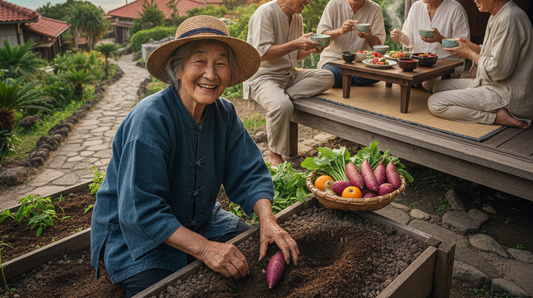 zones bleues, vivre longtemps, centenaires secrets, longévité, Okinawa, habitudes alimentaires centenaires