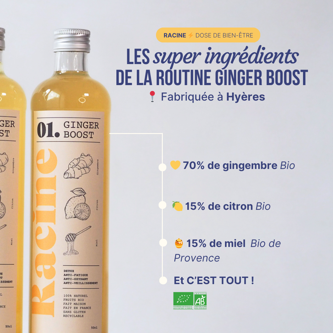 Ginger Boost Bio - Concentré de vitalité au gingembre